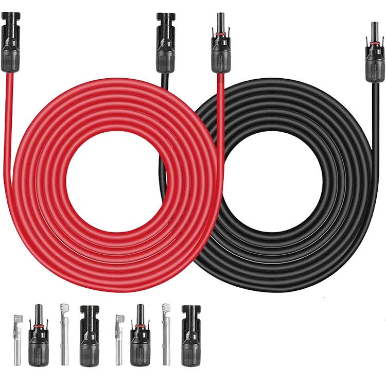 Сими дарозии офтобӣ 30Ft 10AWG 6mm2 сими сими барқи офтобӣ